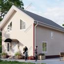 Проект одноэтажного дома с мансардным этажом «Родонит» из СИП панелей | фото, отзывы, цена