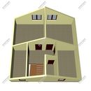 Проект одноэтажного дома с мансардным этажом «Янтарь» из СИП панелей | фото, отзывы, цена