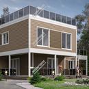 Проект двухэтажного дома «Дания» из СИП панелей | фото, отзывы, цена