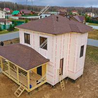 Дом в деревне Кобылино двухэтажный 62,2 м² из СИП панелей | фото, отзывы, цена