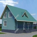 Проект одноэтажного дома с мансардным этажом Лазурный берег | фото, отзывы, цена
