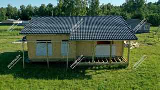 Дом в деревне Затесово одноэтажный 101,9 м² из СИП панелей | фото, отзывы, цена