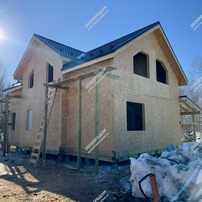 Дом в деревне Долгино двухэтажный 246,7 м² из СИП панелей | фото, отзывы, цена