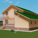 Проект двухэтажного дома «Вдохновение» из СИП панелей | фото, отзывы, цена