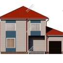 Проект двухэтажного дома Восхождение из СИП панелей | фото, отзывы, цена