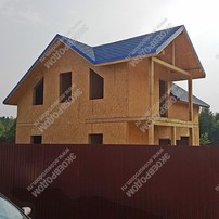 Дом в деревне Веревское с мансардным этажом 123,4 м² из СИП панелей | фото, отзывы, цена