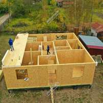 Дом в поселке Цюрупы одноэтажный 100,0 м² из СИП панелей | фото, отзывы, цена