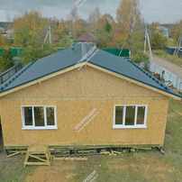 Дом в поселке Цюрупы одноэтажный 100,0 м² из СИП панелей | фото, отзывы, цена