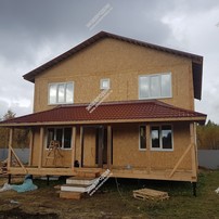Дом в деревне Щековцево двухэтажный 200 м² из СИП панелей | фото, отзывы, цена