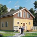 Проект одноэтажного дома с мансардным этажом «Любляна» из СИП панелей | фото, отзывы, цена