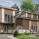 Проект двухэтажного дома «Голландия» из СИП панелей | фото, отзывы, цена