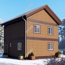 Проект двухэтажного дома «Дисна» из СИП панелей | фото, отзывы, цена