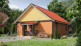 Дом в селе Донское одноэтажный 80 м² по проекту «Кассиопея» | фото, отзывы, цена