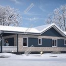 Проект одноэтажного дома «Переливы звезд» из СИП панелей | фото, отзывы, цена