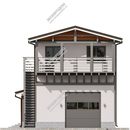 Проект двухэтажного дома «Акапулько» из СИП панелей | фото, отзывы, цена