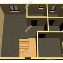 Проект одноэтажного дома с мансардным этажом «Синеглазка» из СИП панелей | фото, отзывы, цена