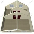 Проект одноэтажного дома с мансардным этажом «Полет» из СИП панелей | фото, отзывы, цена