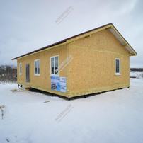 Дом в деревне Борисовское одноэтажный 96 м² из СИП панелей | фото, отзывы, цена