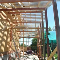 Фотографии строительства дома из СИП панелей в Туле, микрорайоне Басово-Прудный на Каштановой улице из СИП панелей | фото, отзывы, цена