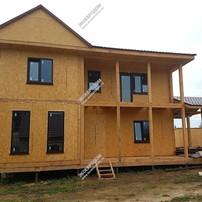 Дом в деревне Пыжово двухэтажный 169,3 м² из СИП панелей | фото, отзывы, цена