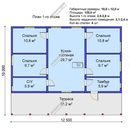 Проект одноэтажного дома «Цветочная поляна» из СИП панелей | фото, отзывы, цена