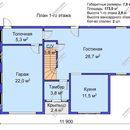 Проект двухэтажного дома с мансардным этажом «Геральд» из СИП панелей | фото, отзывы, цена