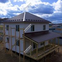 Дом в деревне Минаево двухэтажный 171 м² из СИП панелей | фото, отзывы, цена