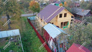 Дом в деревне Мисцево одноэтажный с мансардным этажом 146,2 м² из СИП панелей | фото, отзывы, цена