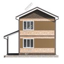 Проект двухэтажного дома «Калина» из СИП панелей | фото, отзывы, цена