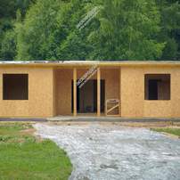 Дом в деревне Сенино одноэтажный 62,8 м² из СИП панелей | фото, отзывы, цена
