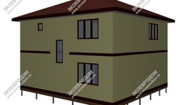 Дом двухэтажный 153 м² по проекту 15-302 из СИП панелей | фото, отзывы, цена