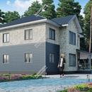 Проект двухэтажного дома «Формат» из СИП панелей | фото, отзывы, цена