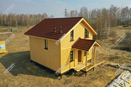 Дом в поселке Эко Карпово одноэтажного дома с мансардным этажом 116,9 м² | фото, отзывы, цена