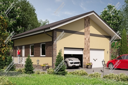 Проект одноэтажного  гаража «Садко» | фото, отзывы, цена
