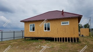 Дом в деревне Соболево одноэтажный 84,4 м² из СИП панелей | фото, отзывы, цена