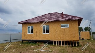 Дом в деревне Соболево одноэтажный 84,4 м² из СИП панелей | фото, отзывы, цена