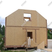 Дом в селе Шумань одноэтажный с мансардным этажом 99,9 м² из СИП панелей | фото, отзывы, цена