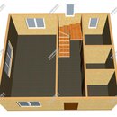 Проект одноэтажного дома с мансардным этажом «Джеймс» из СИП панелей | фото, отзывы, цена