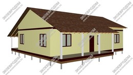 Дом одноэтажный 120,4 м² по проекту «Руджери» из СИП панелей | фото, отзывы, цена