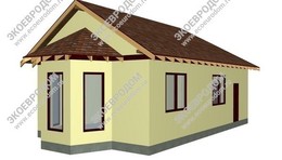 Дом в деревне Новосёлово одноэтажный  61,1 м² | фото, отзывы, цена