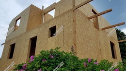 Дом в деревне Ближнево одноэтажный с мансардным этажом 149,9 м² из СИП панелей | фото, отзывы, цена