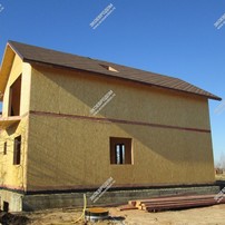 Дом в деревне Вохринка одноэтажный с мансардным этажом 142,4 м² из СИП панелей | фото, отзывы, цена