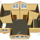 Проект двухэтажного дома «Евростиль» из СИП панелей | фото, отзывы, цена