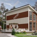 Проект двухэтажного дома «Балтийский берег» из СИП панелей | фото, отзывы, цена