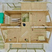 Дом в деревне Пласкинино одноэтажный с мансардным этажом 200,4 м² из СИП панелей | фото, отзывы, цена