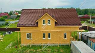 Дом в селе Ситне-Щелканово одноэтажный с мансардным этажом 245,6 м² из СИП панелей | фото, отзывы, цена