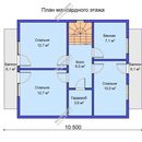 Проект одноэтажного дома с мансрадным этажом «Спутник» из СИП панелей | фото, отзывы, цена