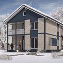 Проект двухэтажного дома «Гориция» из СИП панелей | фото, отзывы, цена