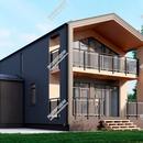 Проект двухэтажного дома Шеффилд из СИП панелей | фото, отзывы, цена