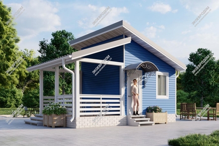 Проект одноэтажного дома Хоста из СИП панелей | фото, отзывы, цена